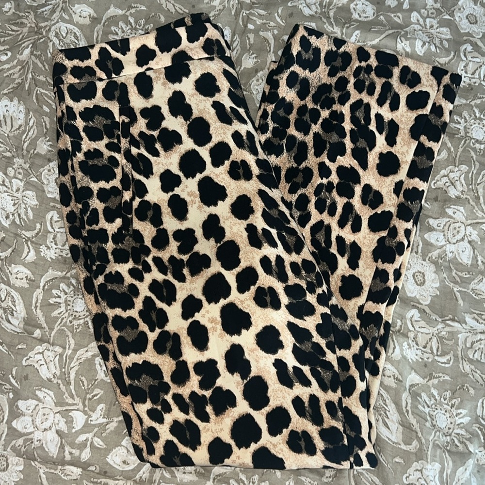 Zara Basic Leopard Print Pant